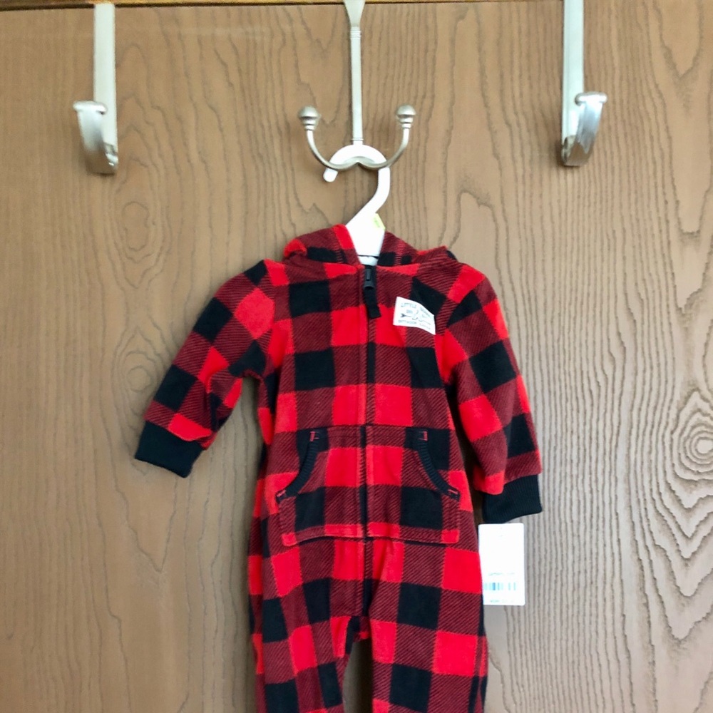 Carters Fleece Onsie- 3 Month Old